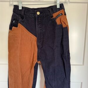 Women’s western ethics rare vintage Two-Tone denim
